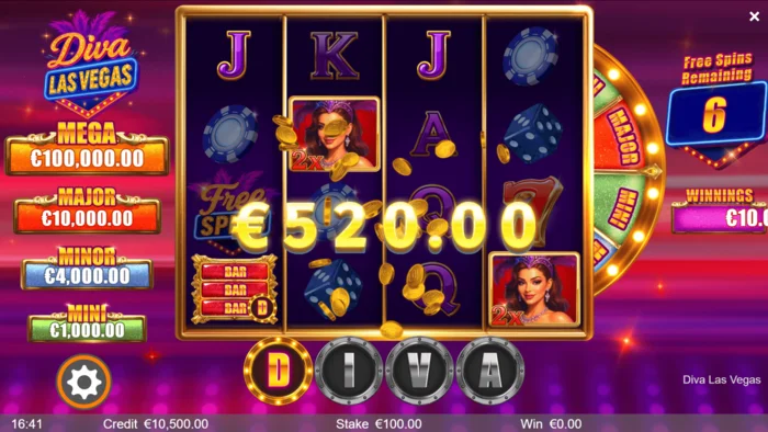 Diva Las Vegas - combinación ganadora con Wilds